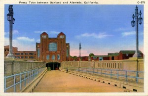 Posey Tube between Oakland and Alameda, California, mailed 1948                    